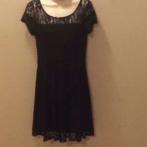 NEW LITTLE BLACK LACE, FITTED DRESS, SMALL